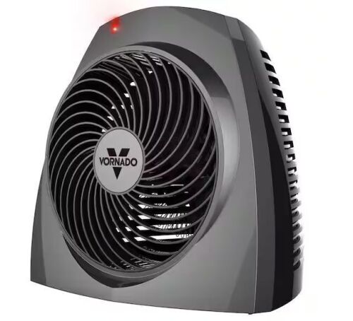 Vornado VH200 1500-Watt Electric Portable Space Heater, Whole Room Vortex Heat Circulation, Charcoal - Lot 221JF
