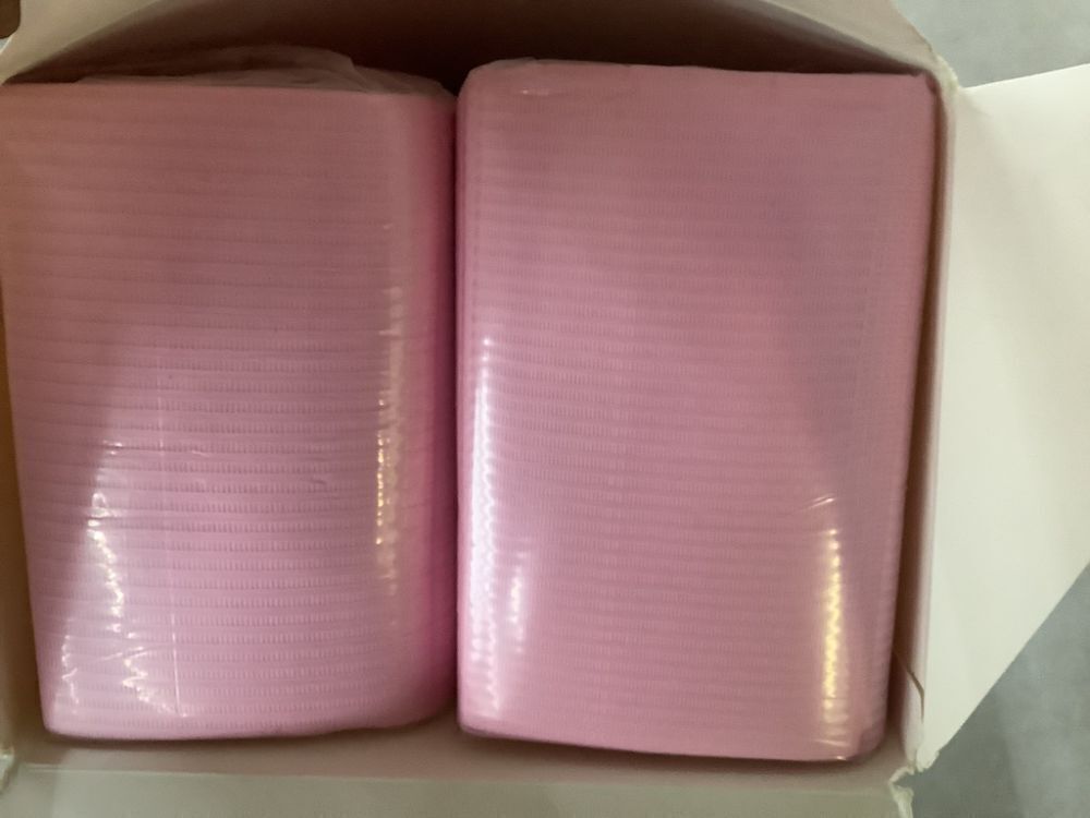 Disposable Dental Bibs, Pink, 320pc - Image 2 - Lot 249
