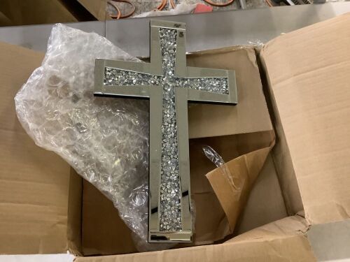 Mirrored Wall Cross - Lot 254