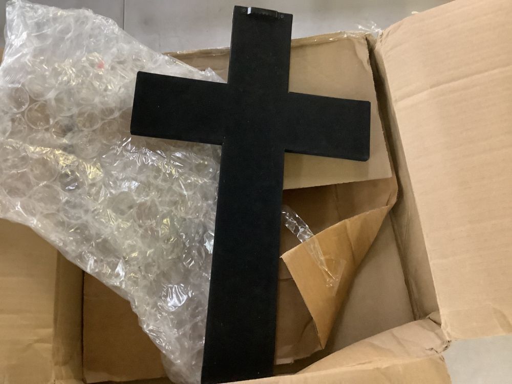 Mirrored Wall Cross - Image 4 - Lot 254