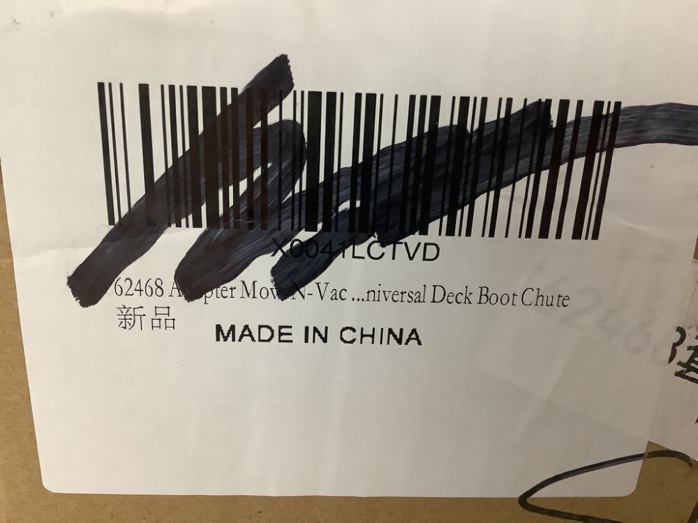 62468 Adapter Mow-N-Vac Kit Leaf Vacuum Bagger Universal Deck Boot Chute - Image 8 - Lot 259