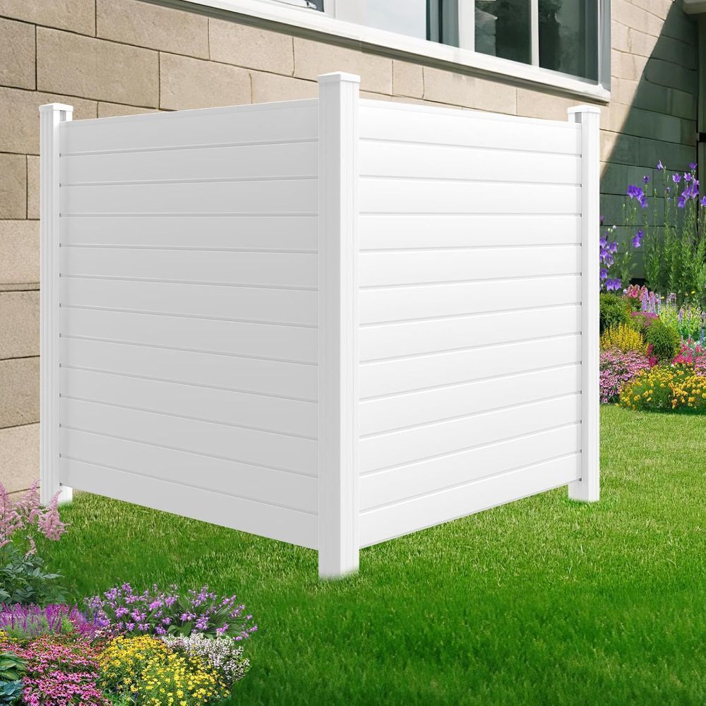 No Dig Air Conditioner PVC Privacy Fence - Image 1 - Lot 264