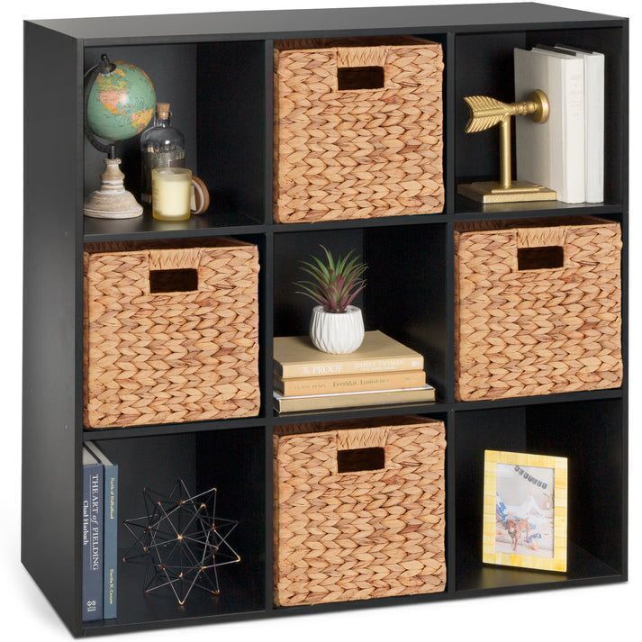 9-Cube Bookshelf Storage Display w/ 3 Removable Panels, Customizable Design - Image 1 - Lot 327