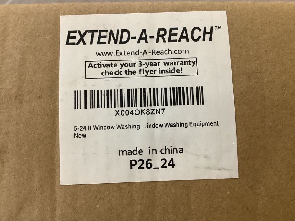 5-24 ft Window Washer Squeegee Kit with Extension Pole - Image 3 - Lot 335