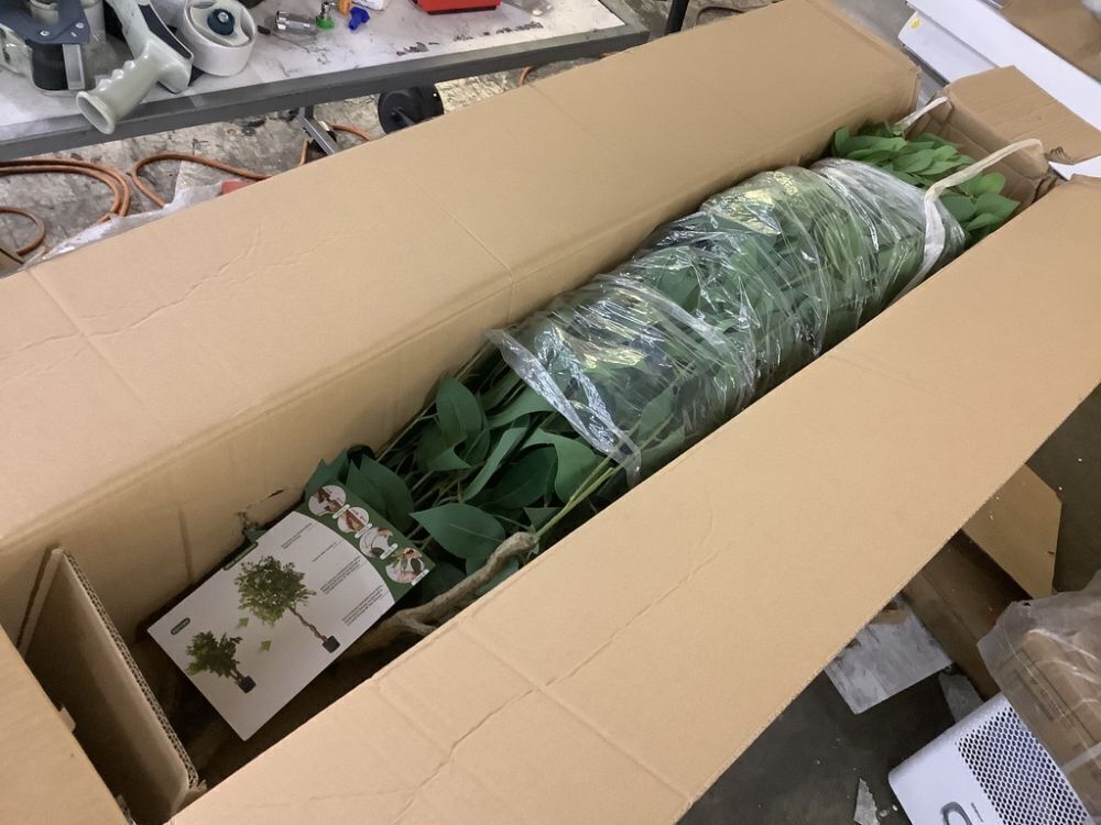 7' Artificial Ficus Tree - Image 1 - Lot 345