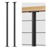 Deck Man 2 Pack Stainless Steel Pre-drilled Intermediate Post/Studdle Pickets for 1/8" Deck Cable Railing, 36" - Thumbnail 1