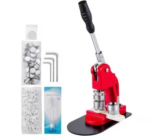 VEVOR Button Badge Maker Machine 1 in. with Button Parts - Lot 354JF