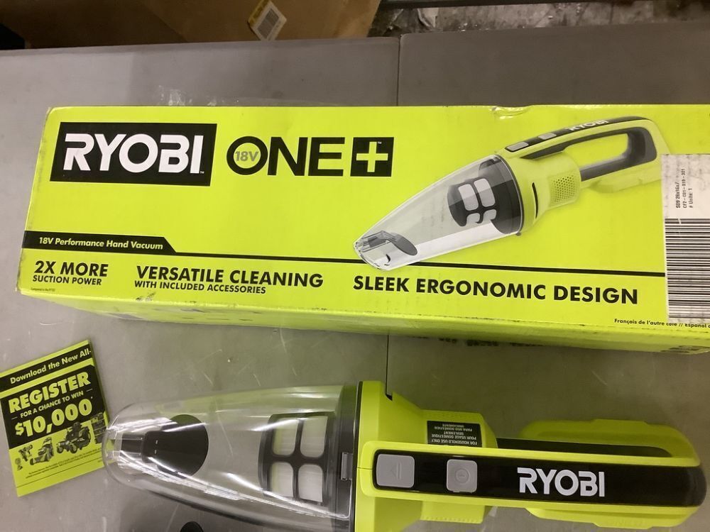RYOBI ONE+ 18V Cordless Performance Hand Vacuum, Tool Only - Image 6 - Lot 360JF
