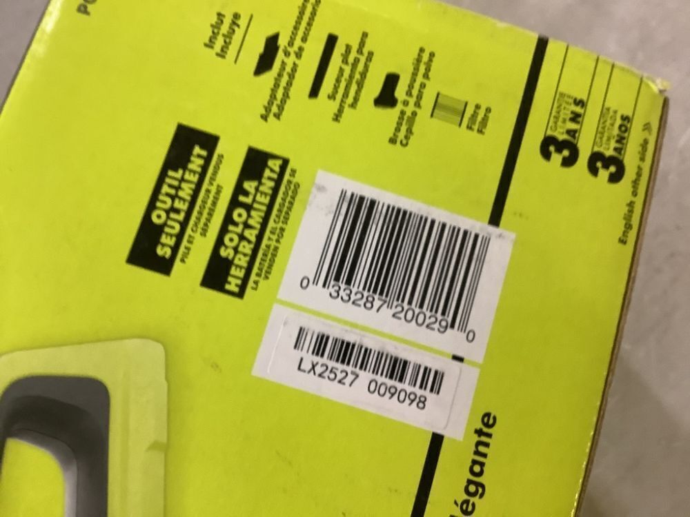 RYOBI ONE+ 18V Cordless Performance Hand Vacuum, Tool Only - Image 7 - Lot 360JF