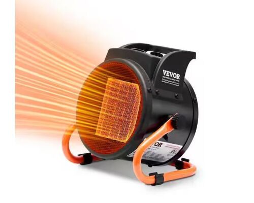 VEVOR Greenhouse Heater 1500 Watt PTC Fast Heating with Overheat Protection 3-Speed Setting - Lot 366JF