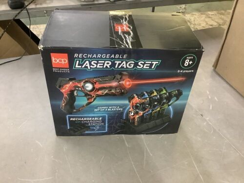 Set of 4 Rechargeable Laser Tag Blasters w/ Docking Station, No Vests Needed - Lot 368