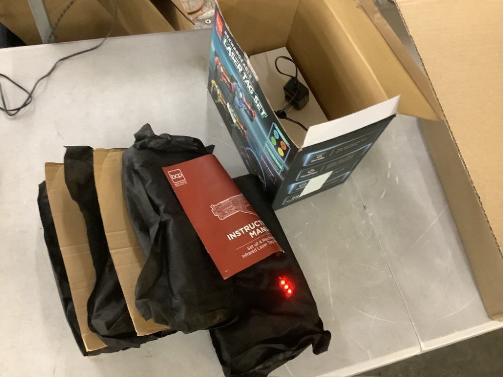 Set of 4 Rechargeable Laser Tag Blasters w/ Docking Station, No Vests Needed - Image 3 - Lot 368