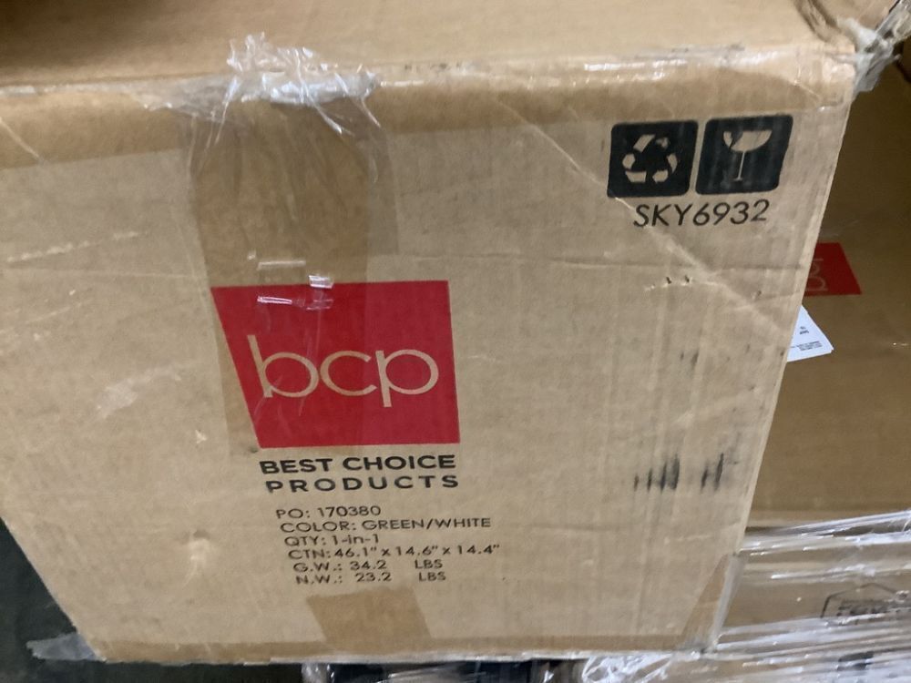 9' Pre-Lit Snow Flocked Artificial Pencil Christmas Tree w/ Multicolor Lights - Image 4 - Lot 372