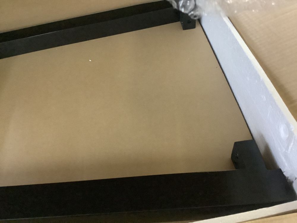 CHRISTOPHER KNIGHT HOME Bradley 22.2 in. Brown and Black Round MDF Plus Solid Wood End Table Side Table with Cross Legs - Missing 1 Screw - Image 4 - Lot 429JF