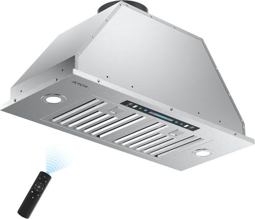 IKTCH 30 inch Built-in/Insert Range Hood 900 CFM, Ducted/Ductless Convertible - Lot 431