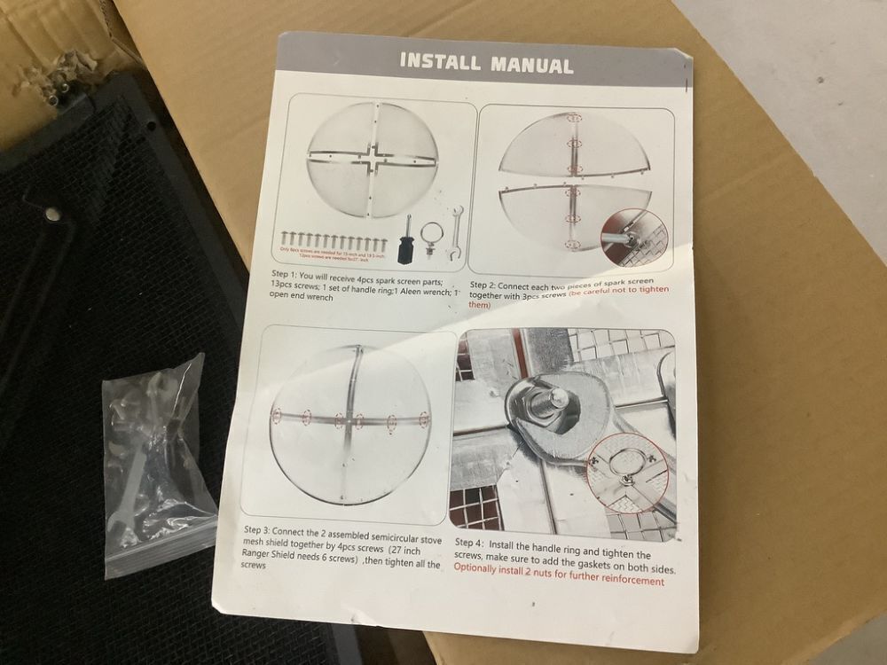 Fire Pit Spark Screen 36" - Image 4 - Lot 445