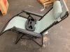 Folding Zero Gravity Recliner Patio Lounge Chair w/ Canopy, Side Tray - Thumbnail 5
