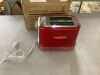 Nostalgia Retro 900 W 2-Slice Red Wide Slot Toaster - Thumbnail 2