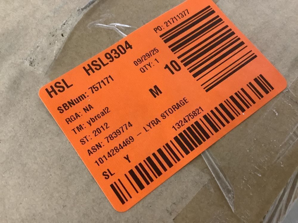 OSP Home Furnishings Lyra Storage Ottoman in Indigo Fabric with Medium Oak Legs - Image 4 - Lot 497JF