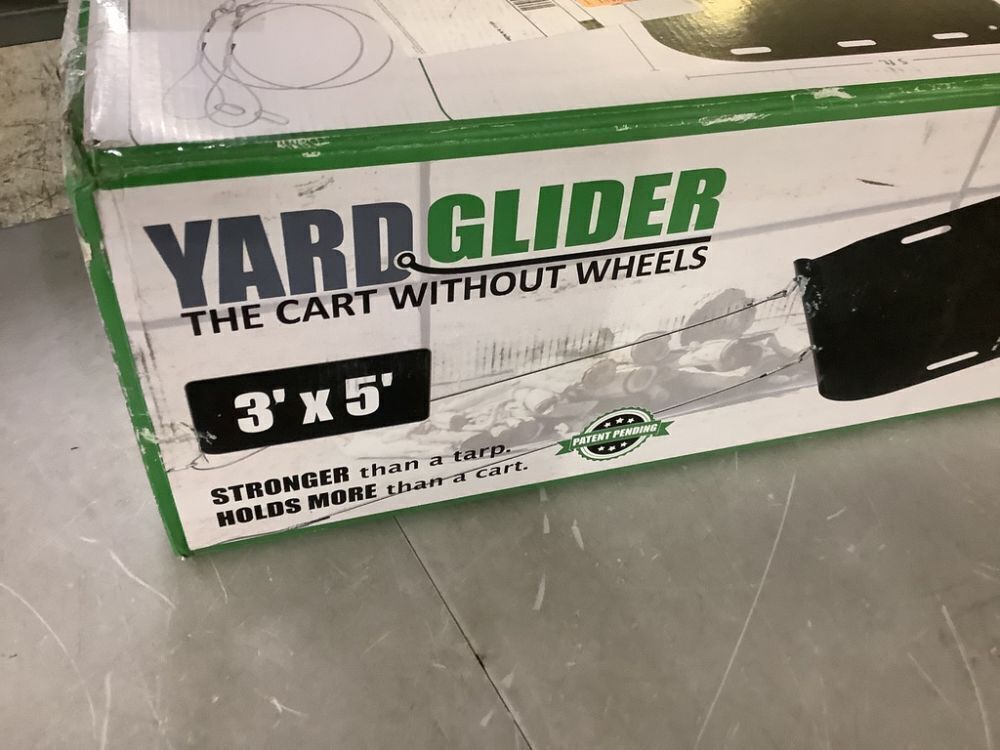 YARD GLIDER 12 cu. ft. Heavy-Duty Material Sled Wheelless Plastic Garden Cart - Image 3 - Lot 499JF