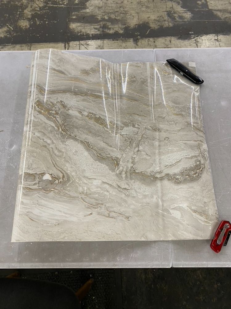 Roll of Marble Contact Paper - Image 2 - Lot 503