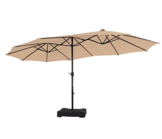 15ft Large Double-Sided Patio Umbrella - Image 1 - Lot 525