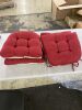 Lot of (4) Chair Cushions with Ties - Thumbnail 1