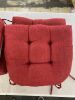 Lot of (4) Chair Cushions with Ties - Thumbnail 2