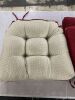 Lot of (4) Chair Cushions with Ties - Thumbnail 4