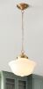 Pendant Light Fixture with Milk Glass - Thumbnail 1