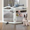 Foldable Freestanding Indoor Dog Gate - Thumbnail 1