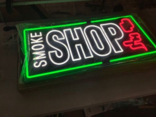 35" Neon Smoke Shop Sign - Lot 543