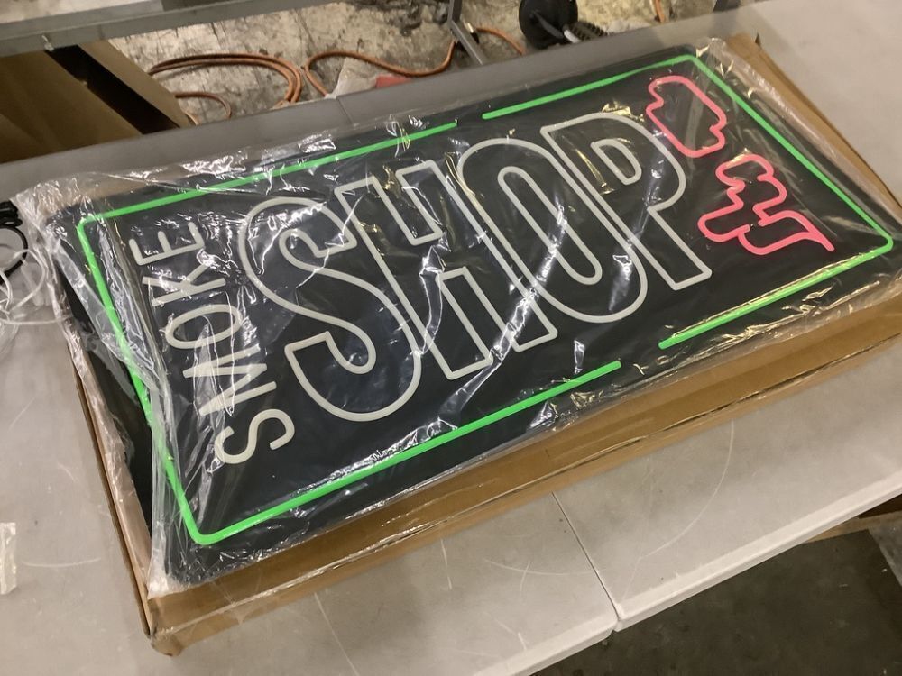 35" Neon Smoke Shop Sign - Image 2 - Lot 543