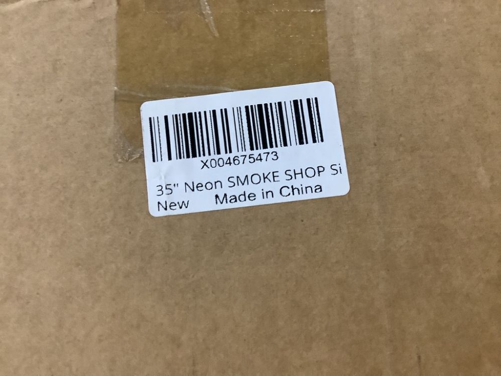 35" Neon Smoke Shop Sign - Image 8 - Lot 543