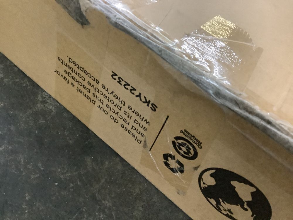 Portable Folding Plastic Dining Table w/ Handle, Lock, 8ft - Small Dent - Image 6 - Lot 556