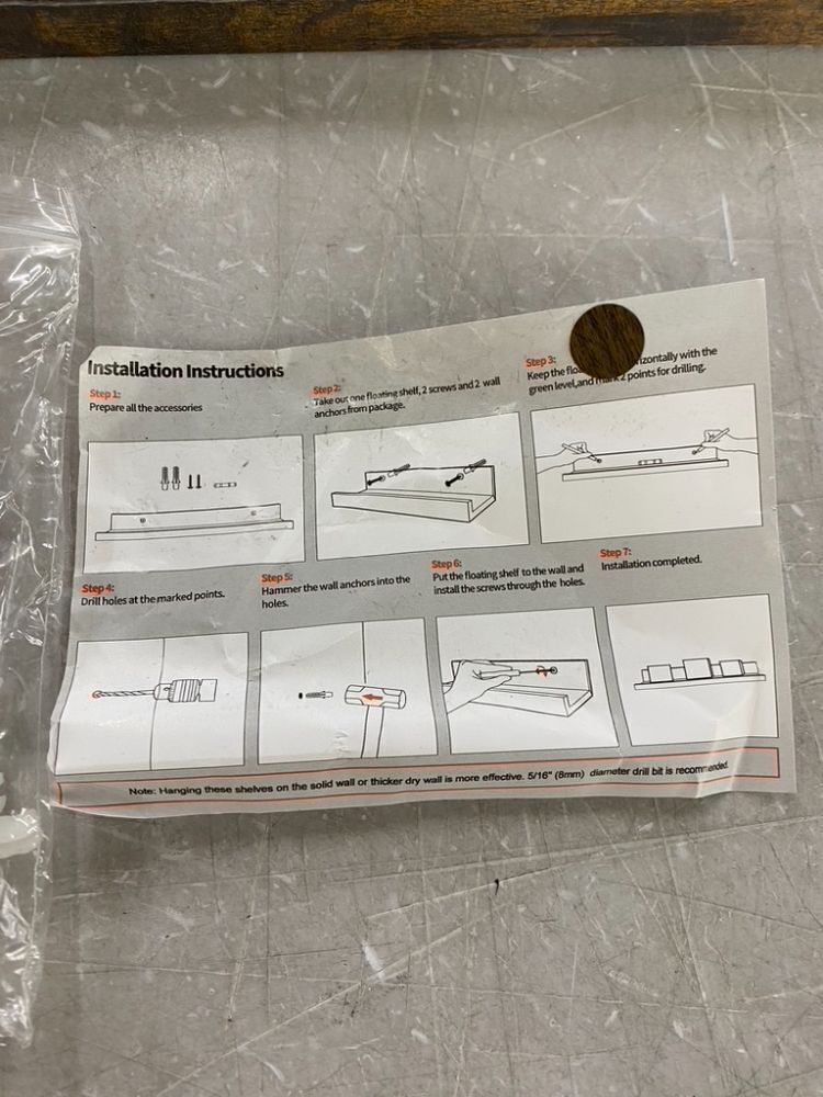 Floating Shelves with Lip, 3 Pack - Image 4 - Lot 561