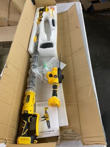 2-in-1 Cordless Pole Saw, 8 Inch Brushless Pole Chainsaw - No Battery - Lot 562