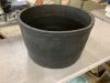 RTS Home Accents 24 in. Dia x 14 in. H Black Plastic Half Barrel Planter - Thumbnail 1