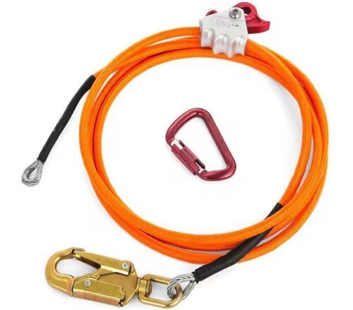 VEVOR 12 ft. Steel Core Flipline with Hook for Fall Protection - Lot 577JF