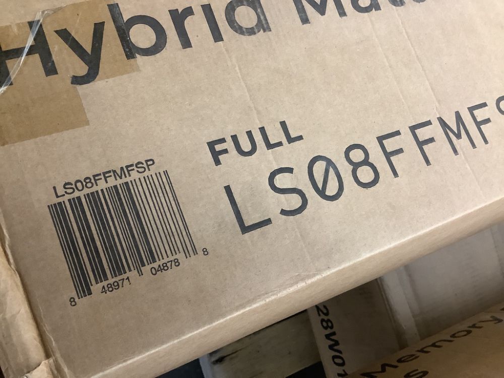 Linenspa 8 Inch Memory Foam and Spring Hybrid Mattress, Full - Image 3 - Lot 630JF