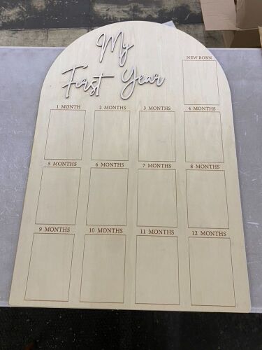 My First Year Baby Photo Board - Lot 639