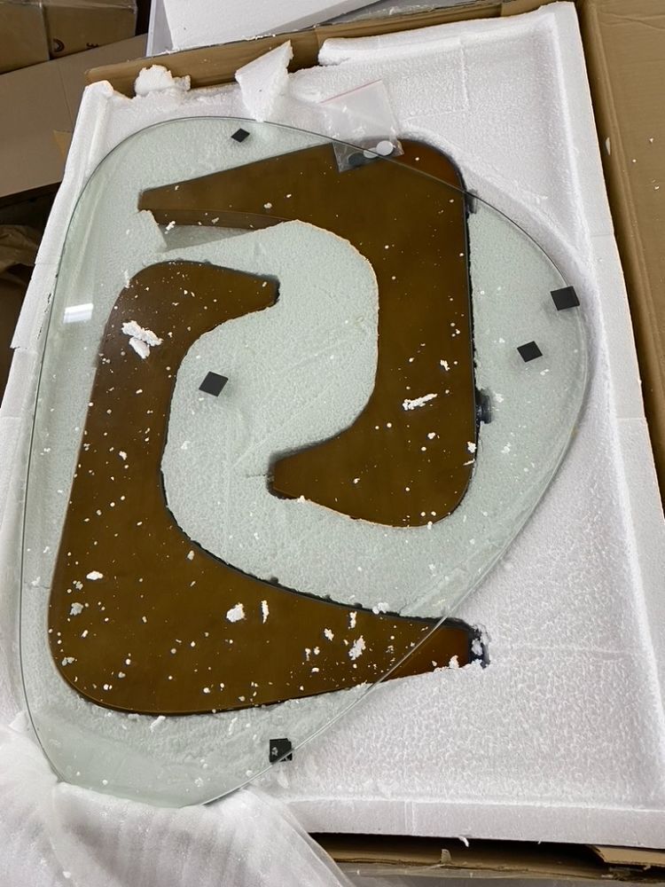 Triangle Coffee Table in Walnut - Image 2 - Lot 640