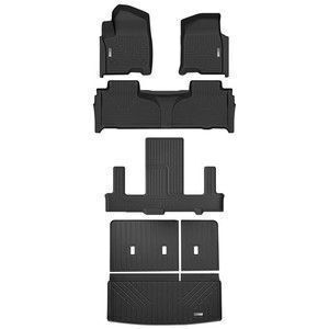 Floor Mats & Cargo Liner for 2021-2024 2025 Chevrolet Tahoe/GMC Yukon 7 Passenger - Lot 642