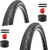WHEELO 2 Pack Beach Cruiser Bike Tires 26x2.125 Inch - Thumbnail 1