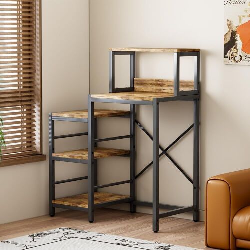 6-Tier Mini Fridge Cabinet Microwave Stand - Lot 662