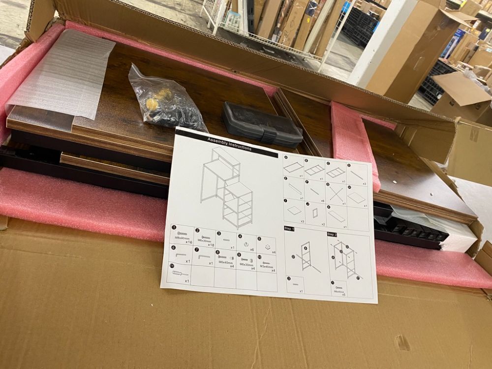 6-Tier Mini Fridge Cabinet Microwave Stand - Image 2 - Lot 662