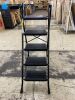 Valeo 5 Step Ladder with Handrails, 500 Lbs Capacity - Thumbnail 2