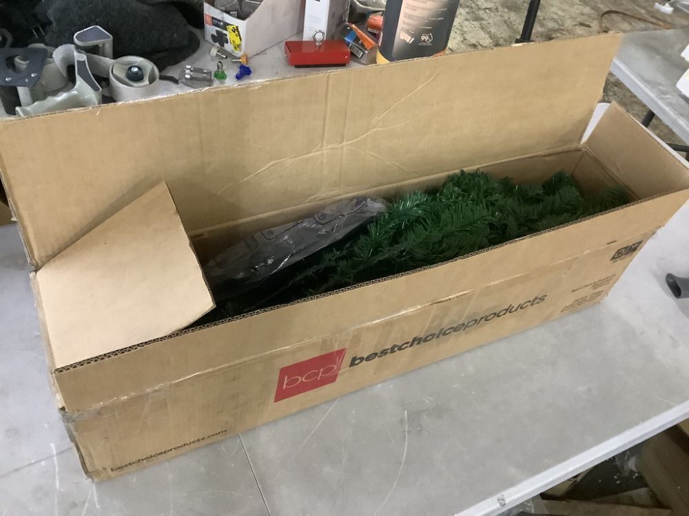 4.5' Unlit Artificial Green Spruce Christmas Tree, w/Easy Assembly - Image 2 - Lot 671