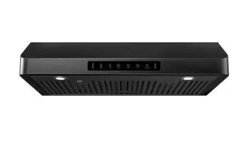 VIKIO PRO 30 in. 600 CFM Ducted Under Cabinet Range Hood in Black Stainless Steel with LED Light and Gesture Control - Lot 772JF