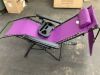Folding Zero Gravity Recliner Patio Lounge Chair w/ Canopy, Side Tray - Thumbnail 5